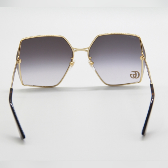 NEW GUCCI GG0817S 006 GOLD HAVANA GRAY SUNGLASSES main image 8